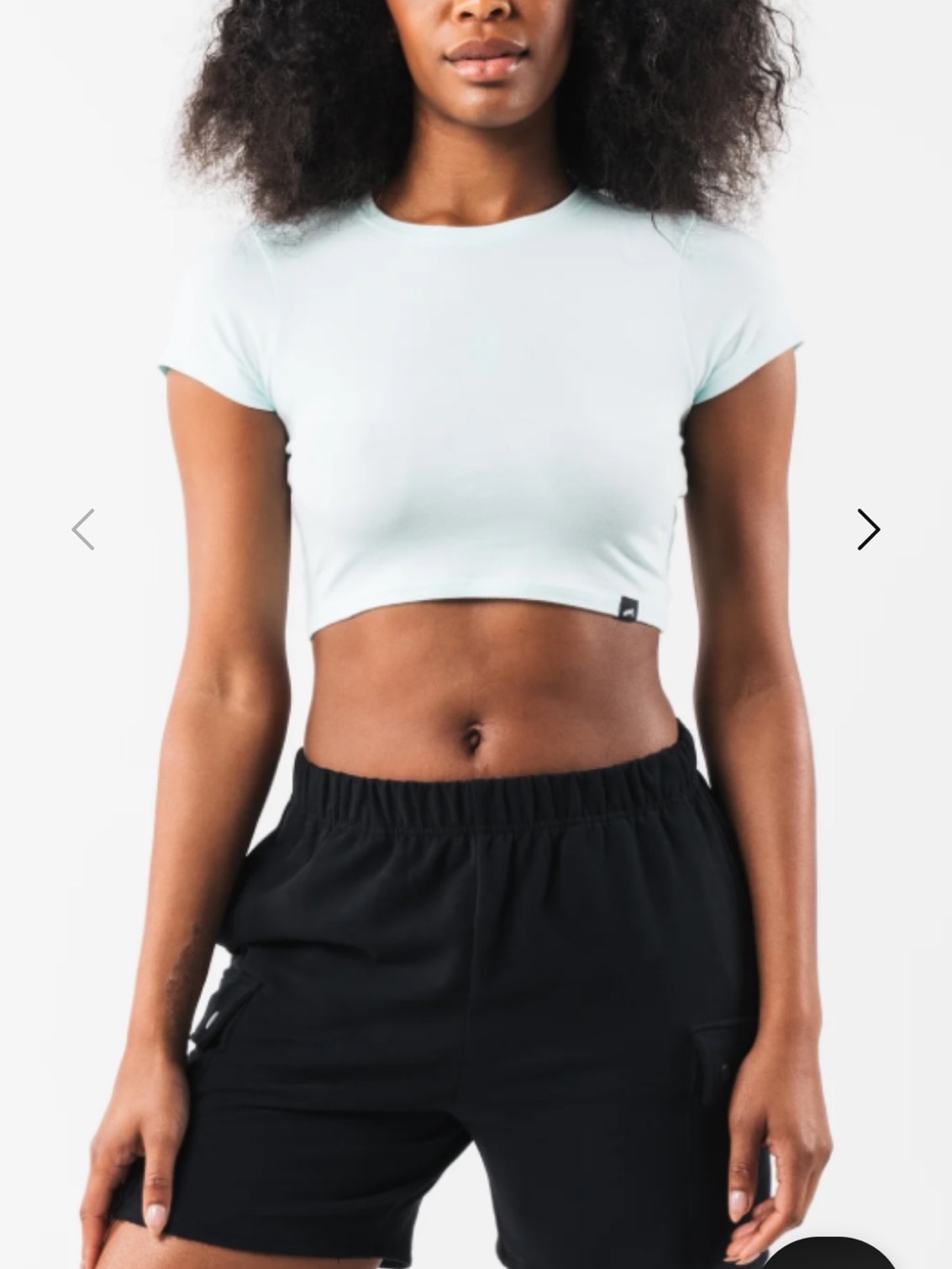 Alphalete Mint Green crop tee size S